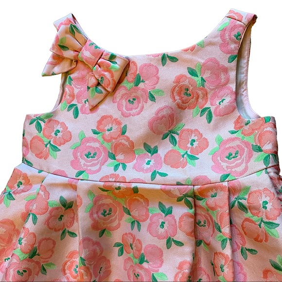 JANIE & JACK Enchanted Valley Pink Floral Jacquard - Picture 8 of 14